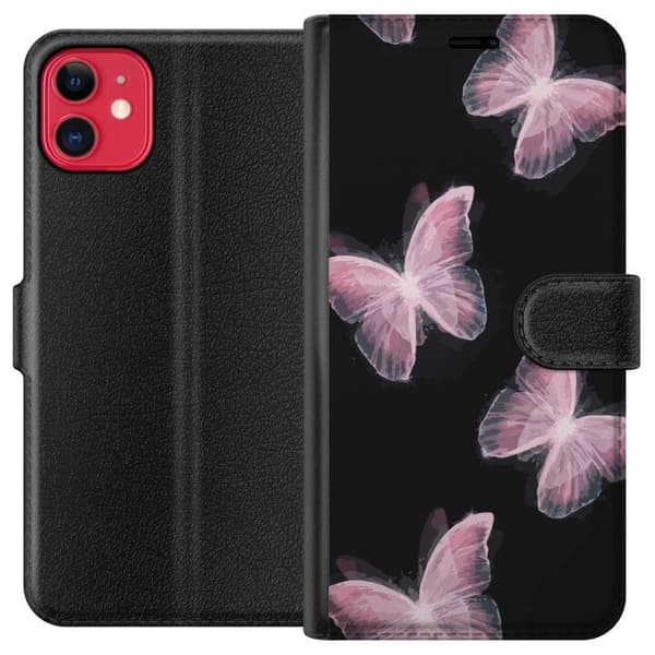 Kompatibelt Plånboksfodral till Apple iPhone 11 Fjärillar