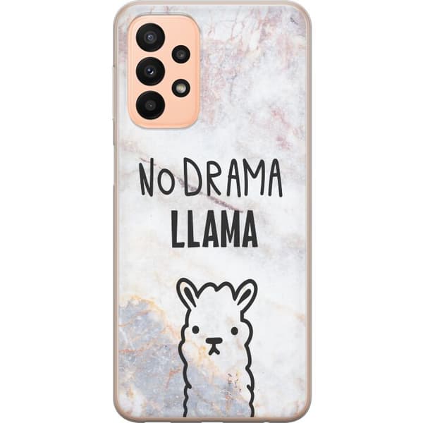 Kompatibelt Mobilskal till Samsung Galaxy A23 Llama Marble