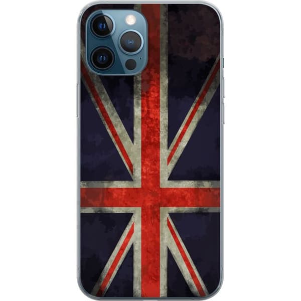 Kompatibelt Mobildeksel til Apple iPhone 12 Pro Britisk flagg med rustikk følelse