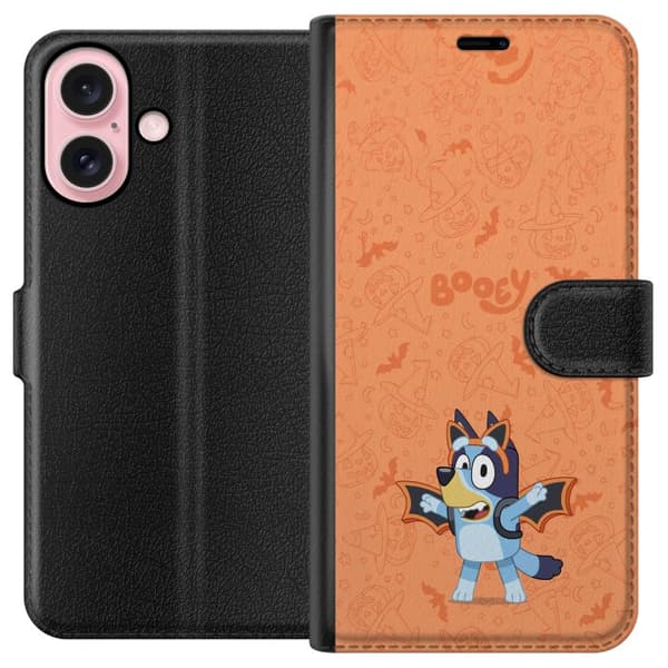 Kompatibel Tegnebogsetui til Apple iPhone 16 Søde tegnede Halloweenmotiver for børn