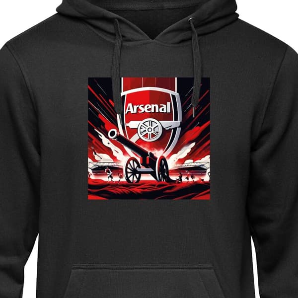 Hættetrøje til Børn Sort 9-11 År Arsenal Arsenal Sort 9-11 År