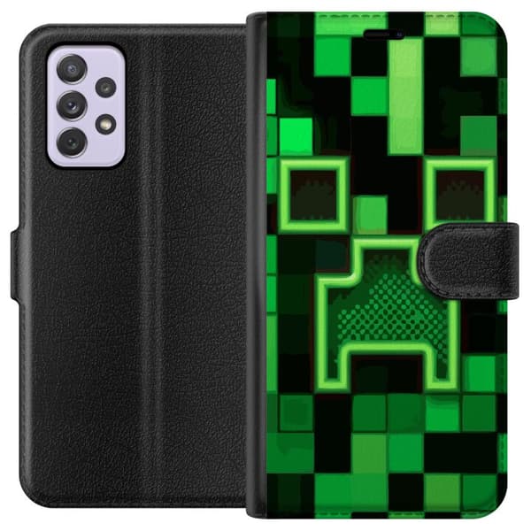 Kompatibelt Plånboksfodral till Samsung Galaxy A52s 5G Minecraft