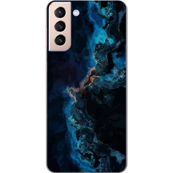 Kompatibelt Mobildeksel til Samsung Galaxy S21 Galakse Marmor