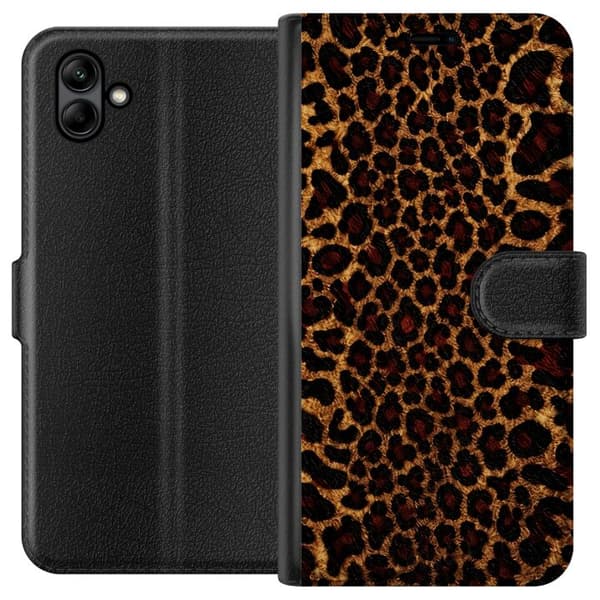 Kompatibelt Plånboksfodral till Samsung Galaxy A05 Leopard Icon