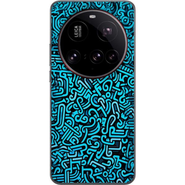 Kompatibelt Mobildeksel til Xiaomi 15 Ultra Blå abstrakt graffiti