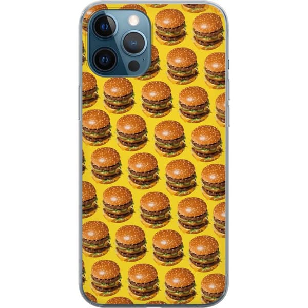 Kompatibelt Mobildeksel til Apple iPhone 12 Pro Grafisk hamburgermønster for matelskere
