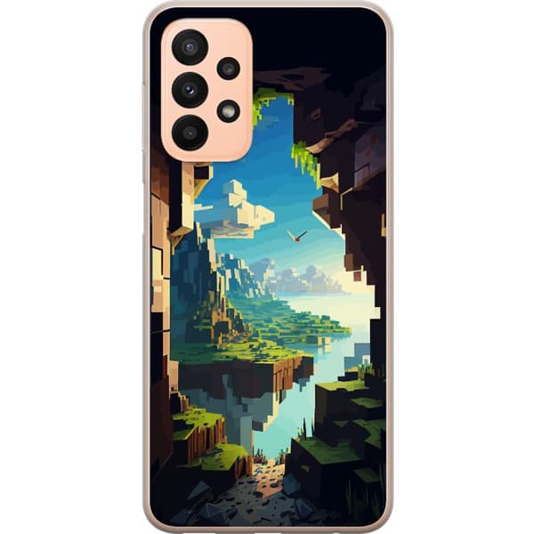 Kompatibel Mobilcover til Samsung Galaxy A23 Minecraft