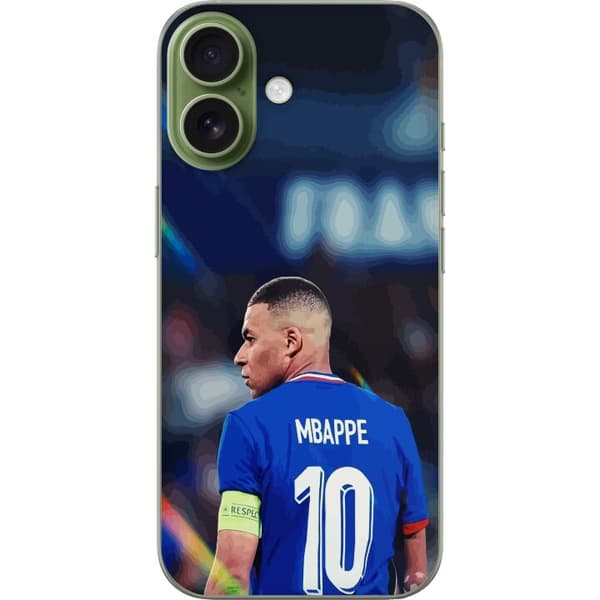 Kompatibelt Mobildeksel til Apple iPhone 17 Kylian Mbappé Frankrike