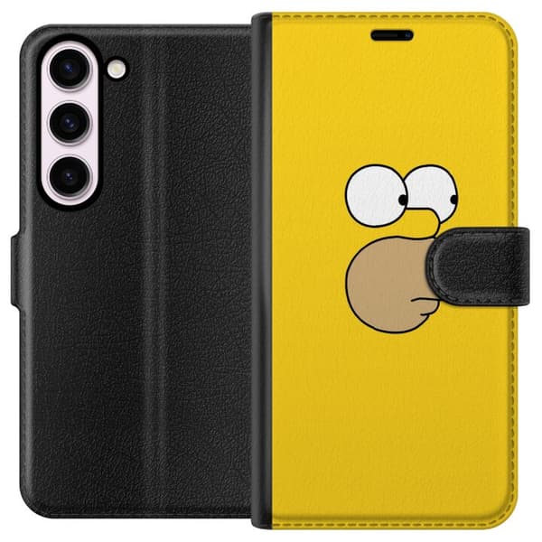 Kompatibelt Plånboksfodral till Samsung Galaxy S23 Homer Simpson