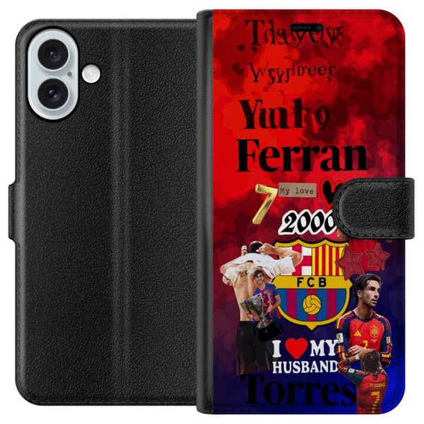 Kompatibelt Plånboksfodral till Apple iPhone 16 Plus Ferran Torres