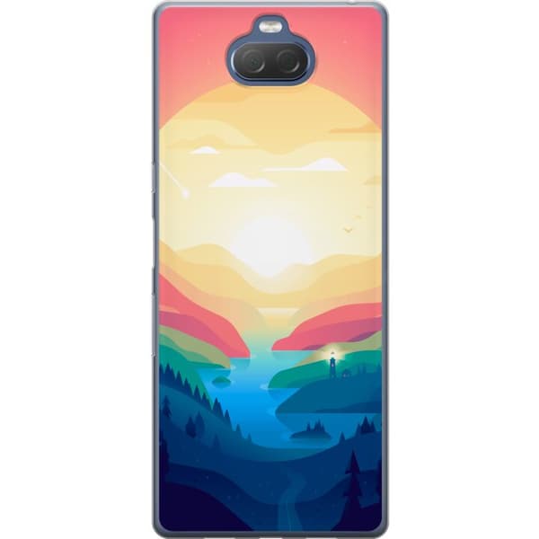 Kompatibelt Mobildeksel til Sony Xperia 10 Plus Rosa horisont