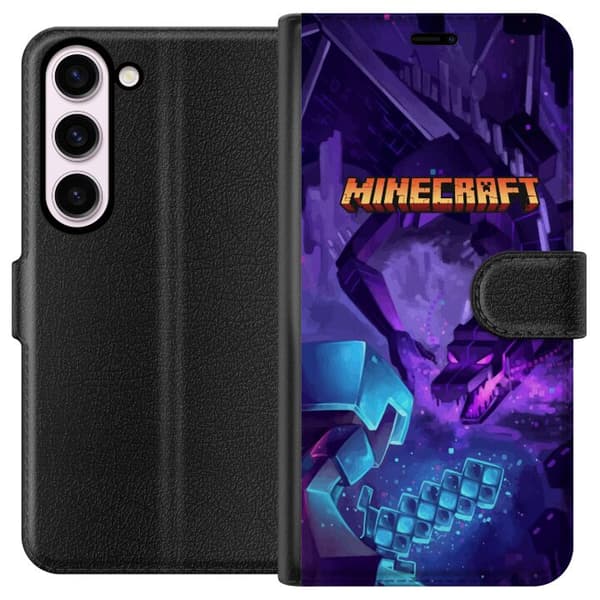 Kompatibelt Plånboksfodral till Samsung Galaxy S23 Minecraft