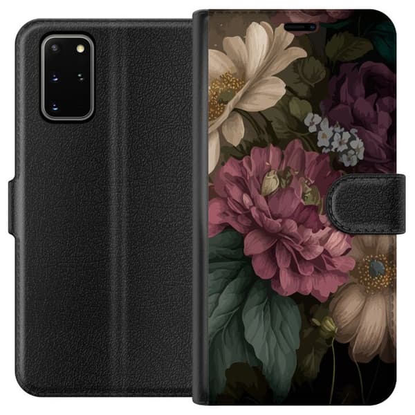 Kompatibelt Plånboksfodral till Samsung Galaxy S20+ Blommor