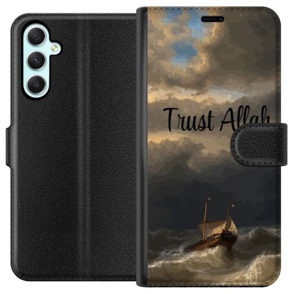 Kompatibel Tegnebogsetui til Samsung Galaxy A34 Trust Allah över stormigt hav