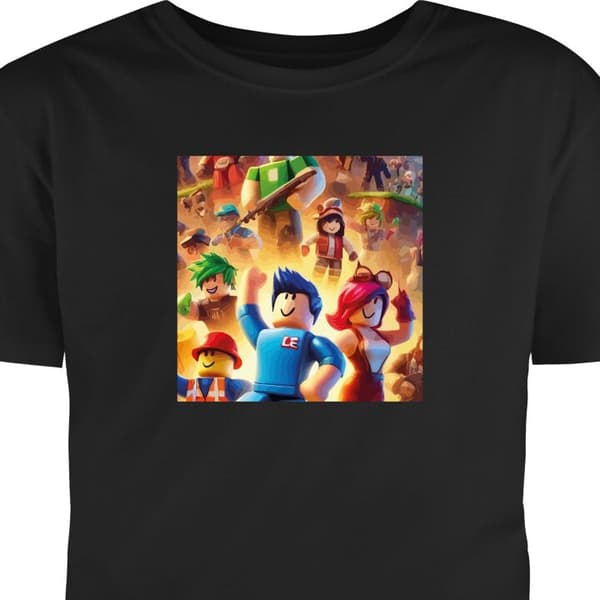 T-shirt til Børn Sort 7-8 År Roblox Roblox Sort 7-8 År