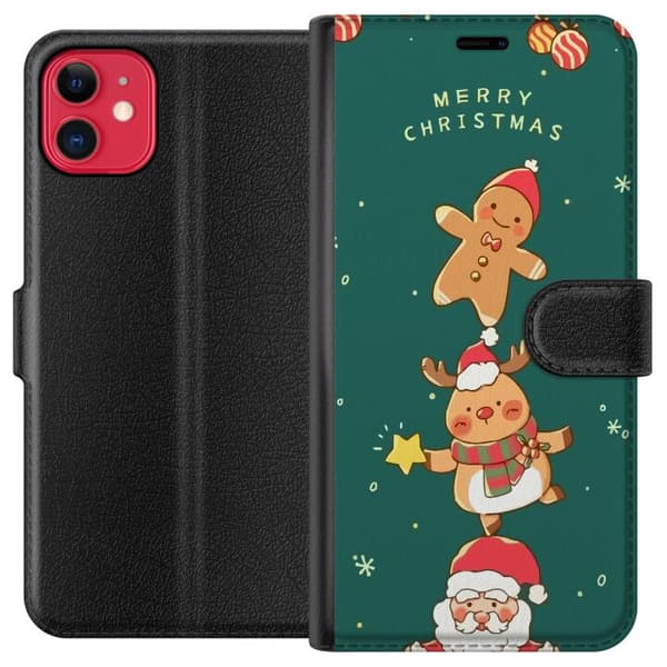 Kompatibelt Plånboksfodral till Apple iPhone 11 God Jul - Mönster