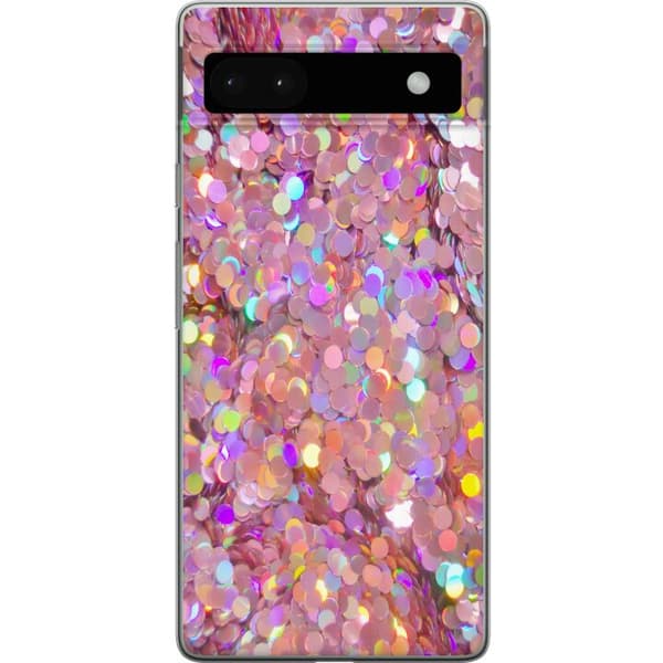 Yhteensopiva Puhelinkuori Google Pixel 6a Kimalteleva