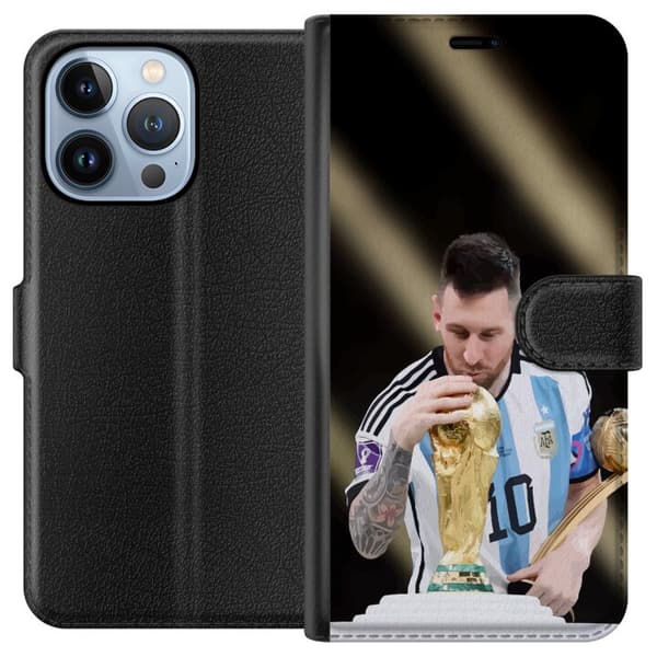 Kompatibelt Plånboksfodral till Apple iPhone 13 Pro Messi