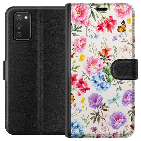 Kompatibelt Lommeboketui til Samsung Galaxy A02s Blomsterselskapet