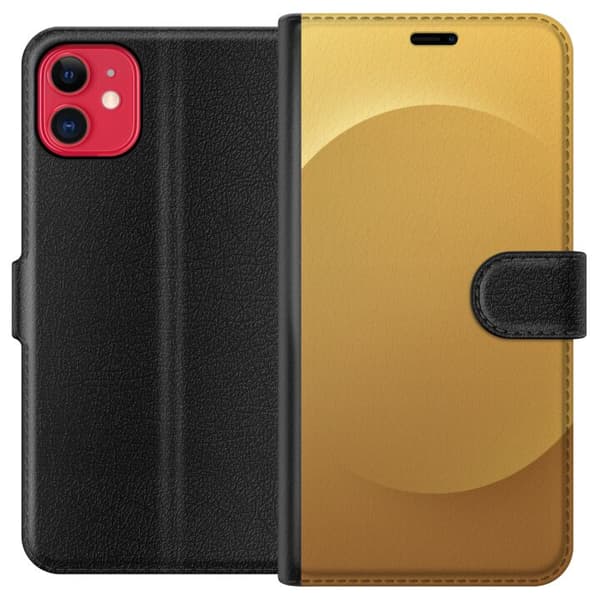 Kompatibelt Plånboksfodral till Apple iPhone 11 Guld Prick