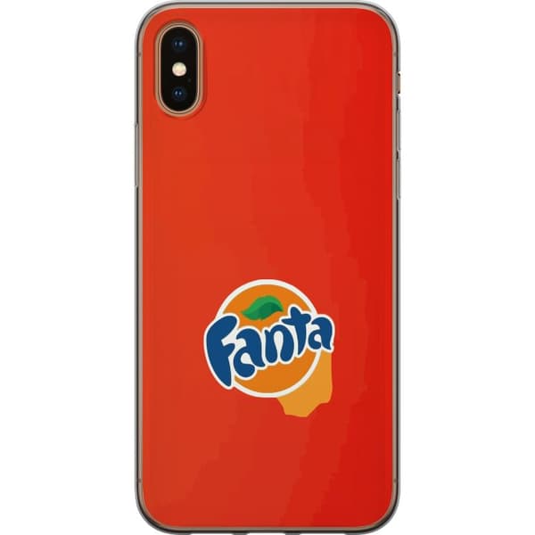 Kompatibelt Mobildeksel til Apple iPhone XS Stilren appelsinforme design