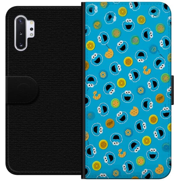 Kompatibel Tegnebogsetui til Samsung Galaxy Note10+ Mönster med kakmonster