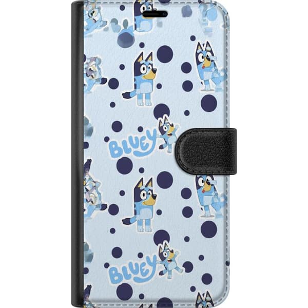 Kompatibelt Plånboksfodral till OnePlus 9 Bluey-mönster i ljusblå design