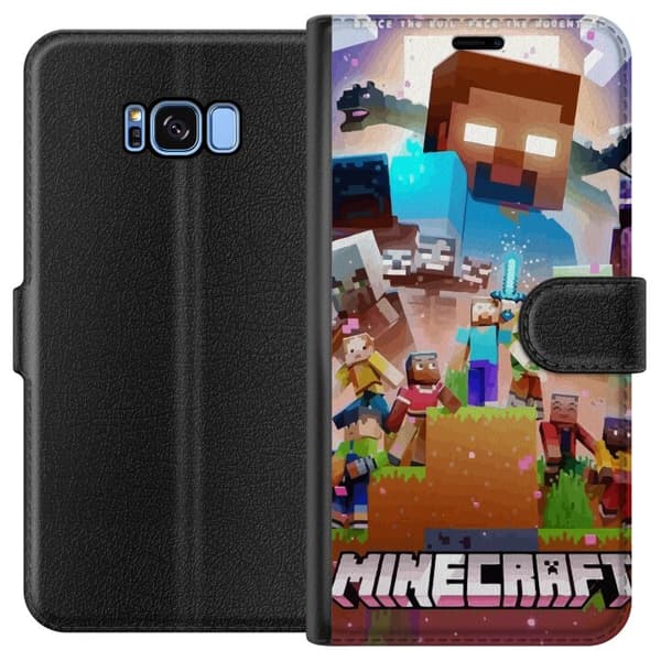 Kompatibel Tegnebogsetui til Samsung Galaxy S8 Minecraft