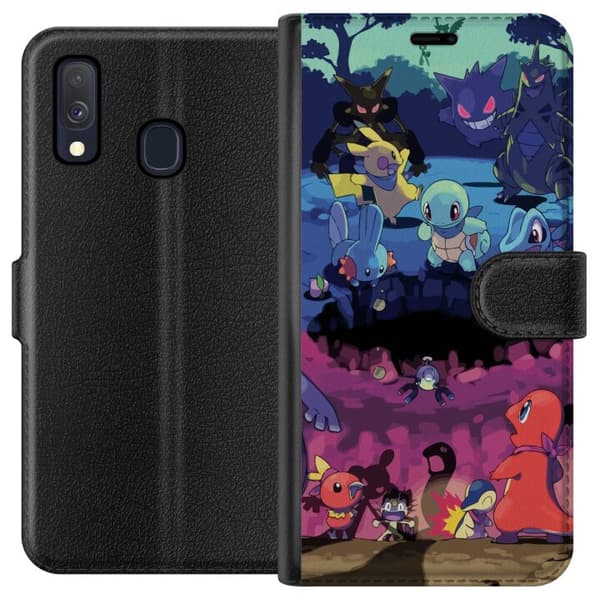Kompatibelt Plånboksfodral till Samsung Galaxy A40 Pokemon