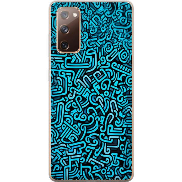 Kompatibelt Mobildeksel til Samsung Galaxy S20 FE Blå abstrakt graffiti