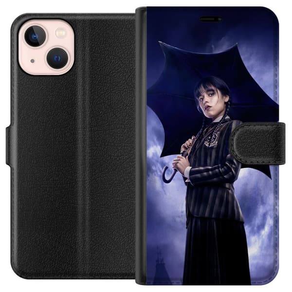 Kompatibelt Plånboksfodral till Apple iPhone 13 mini Wednesday Addams