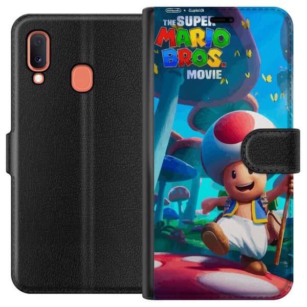 Kompatibelt Plånboksfodral till Samsung Galaxy A20e Super Mario Bros
