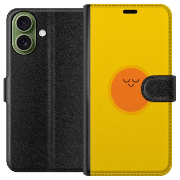 Kompatibelt Plånboksfodral till Apple iPhone 17 Sovande solfigur