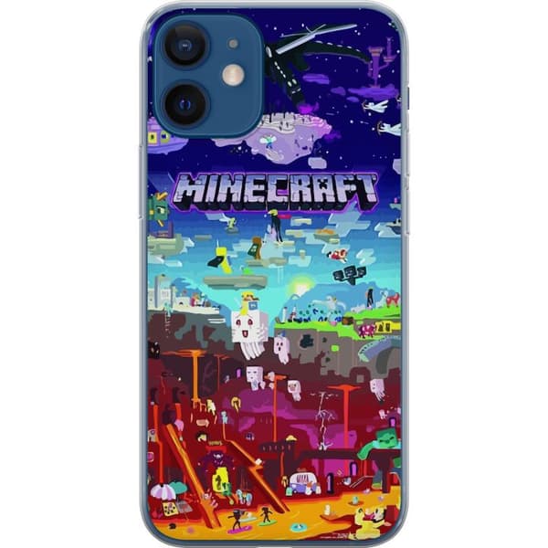 Kompatibelt Mobilskal till Apple iPhone 12 mini MineCraft