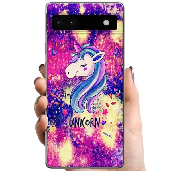 Kompatibelt Mobilskal till Google Pixel 6a Unicorn Enhörning