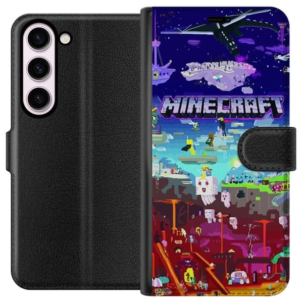 Kompatibelt Plånboksfodral till Samsung Galaxy S23 Minecraft
