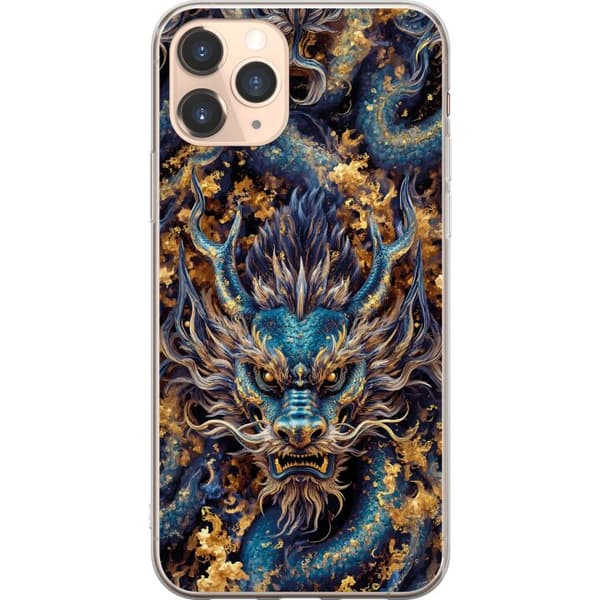 Kompatibelt Mobildeksel til Apple iPhone 11 Pro Nærbilde av kraftig fantasydrage