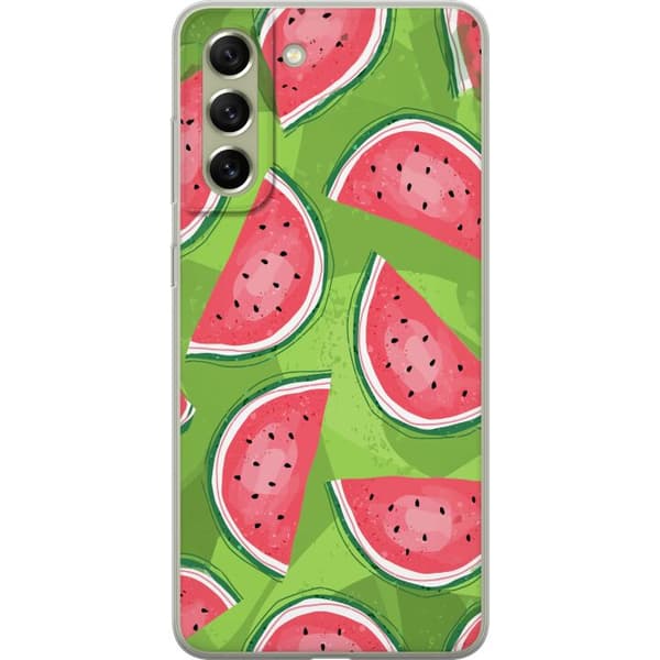 Kompatibelt Mobilskal till Samsung Galaxy S21 FE 5G Vattenmelon