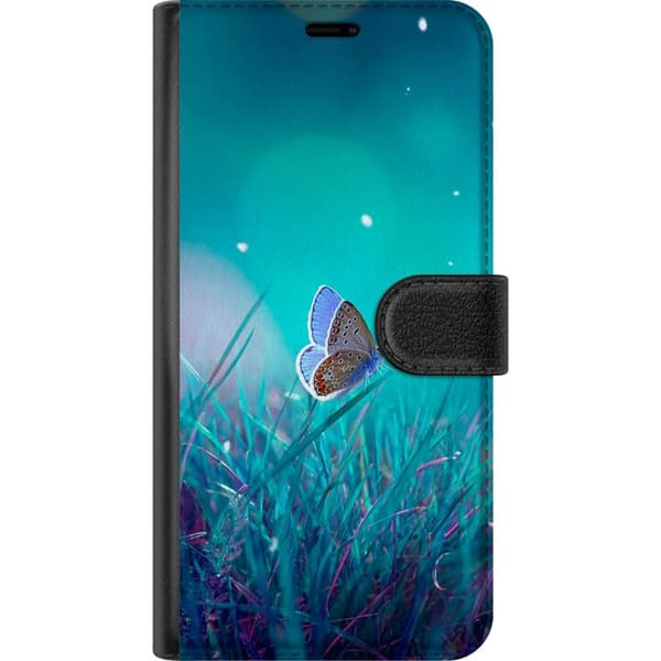 Kompatibel Tegnebogsetui til Apple iPhone 11 Blå sommerfugl