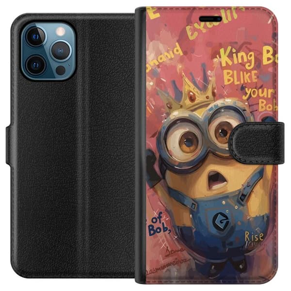 Kompatibel Tegnebogsetui til Apple iPhone 12 Pro Max Minion Med Krona