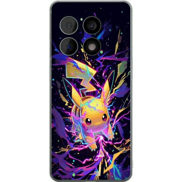Kompatibelt Mobildeksel til OnePlus 10 Pro Dynamisk Pikachu-motiv med fargerike effekter