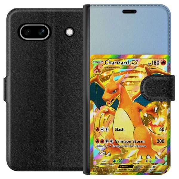 Kompatibelt Plånboksfodral till Google Pixel 7a Premiummotiv med Charizard EX