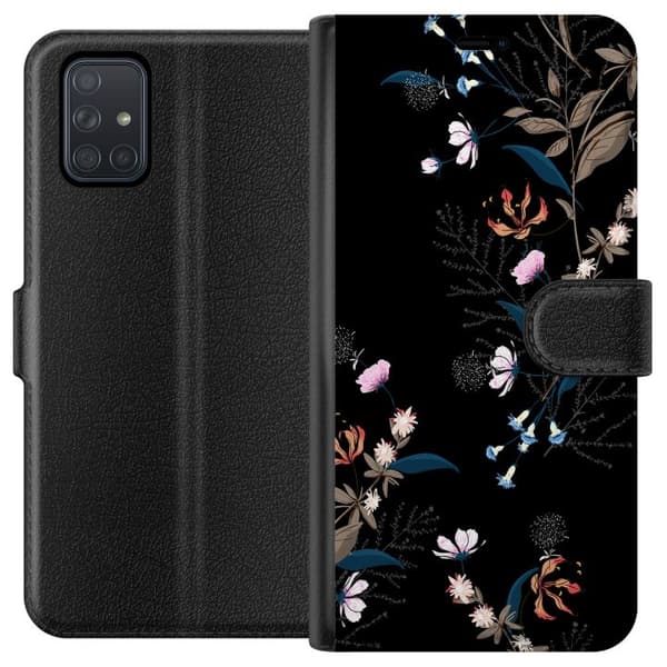 Kompatibelt Lommeboketui til Samsung Galaxy A71 Blomster