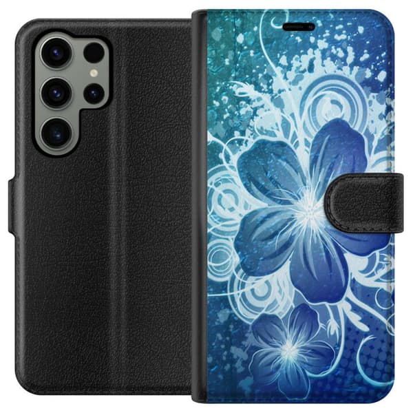 Kompatibel Tegnebogsetui til Samsung Galaxy S23 Ultra Blomster