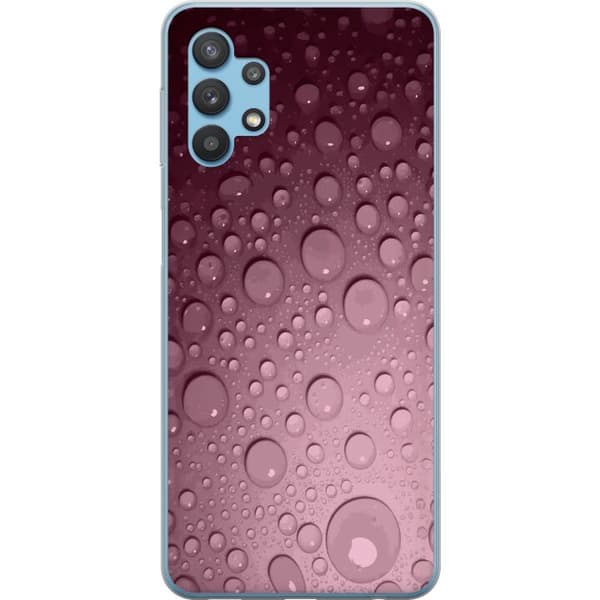 Kompatibelt Mobildeksel til Samsung Galaxy A32 5G Rosa vattendroppar