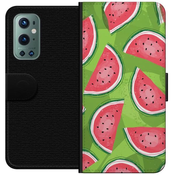 Kompatibelt Lommeboketui til OnePlus 9 Pro Vattenmelon