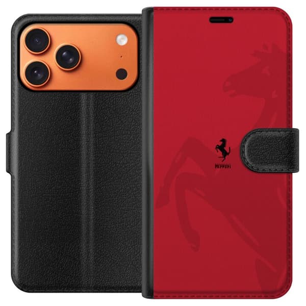 Kompatibelt Lommeboketui til Apple iPhone 17 Pro Max Ferrari