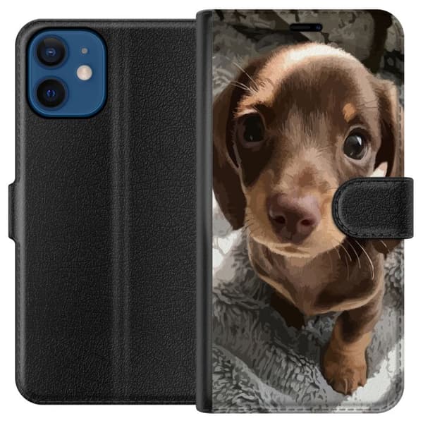 Kompatibelt Lommeboketui til Apple iPhone 12 Søt Hund