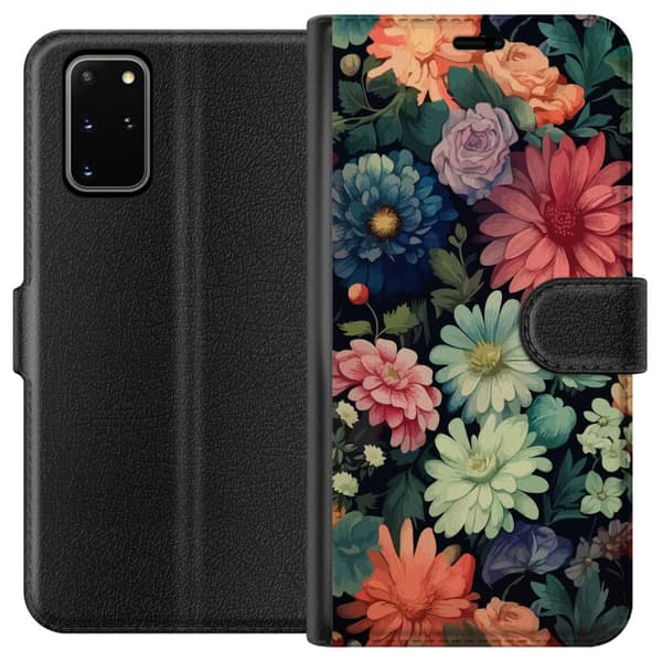 Kompatibelt Plånboksfodral till Samsung Galaxy S20+ Blommor