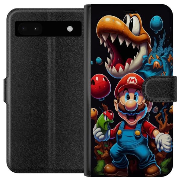 Kompatibel Tegnebogsetui til Google Pixel 6a Super Mario